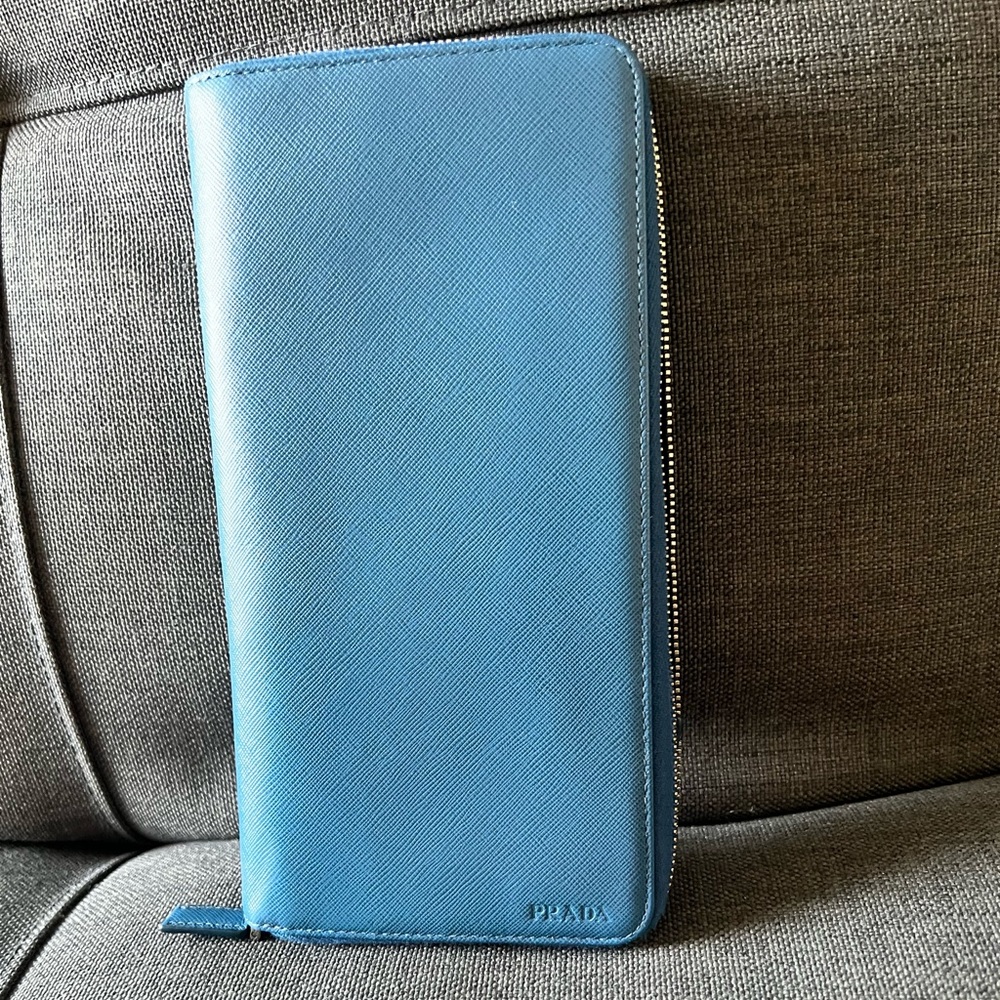 Authentic Prada Zip Around Wallet